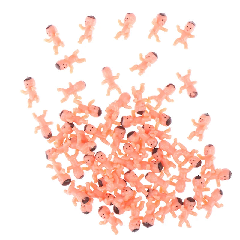 10/20/60Pcs Mini Plastic Baby Kids Small Toys High Quality 1 Inch Figurine Angel Doll Cupid Doll Christmas Doll Baking Decor