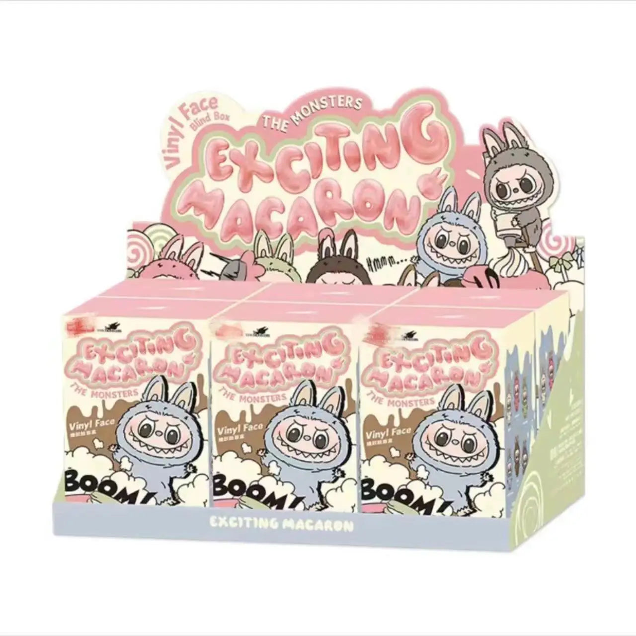 New High-Quality Replica Blind Box Labubu the Monsters Exciting Macarons Series Toys Cute Action Anime Figure Dolls Kid Gifts