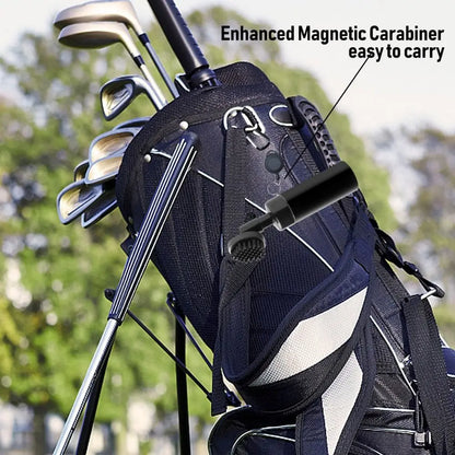 Leakproof Golf Club Groove Water Brush Nozzle Design Lightweight Golf Reservoir Tube Carabiner Portable Golf Squeeze Bottle