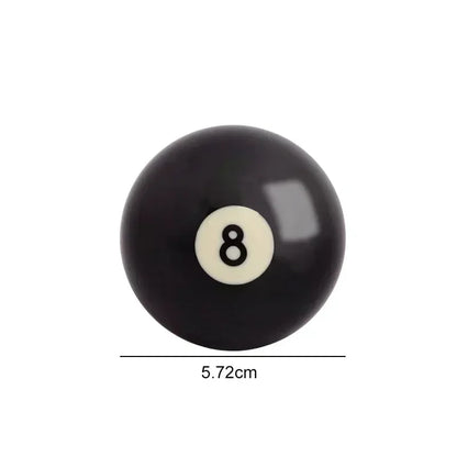 New Billiard Cue Ball 52.5/57.2 Mm Standard /Crystal Black 8 Ball Snooker Training Replacement Practice Billiard Made of Resin