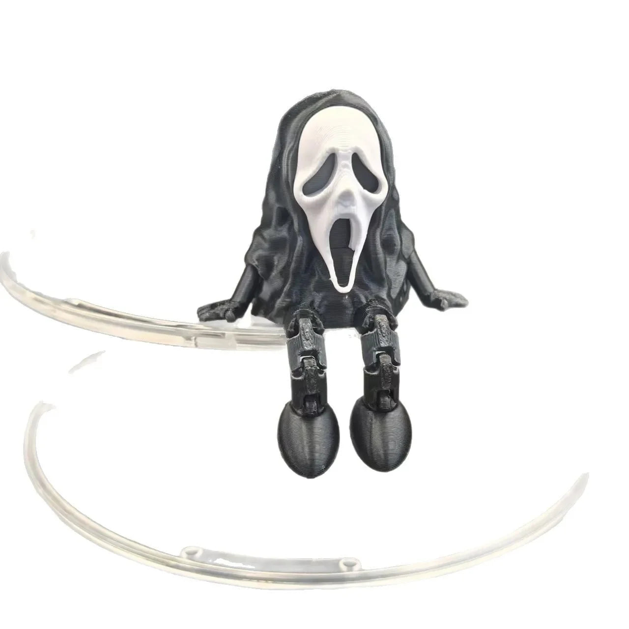 3D Printed Figurines Halloween Skull Ornament Joint Movable Home Desktop Decoration Creative Children's Educational Toys Gifts