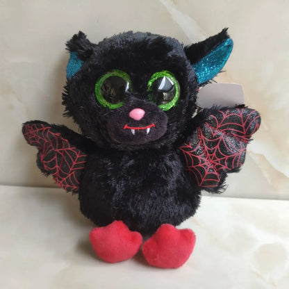 Ty Beanie Animal Stuffed Plush Toy Beastie Cute Halloween Golden Wing Bat Doll Children Birthday Toys Gift 15cm