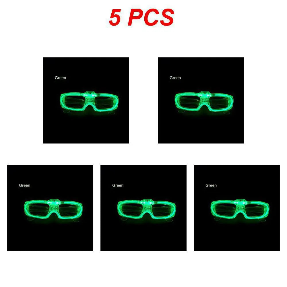 Sense of Future Science Technology LED Luminous Glasses Ins Popular Punk Goggles Party Christmas Colorful Light Shades Decor