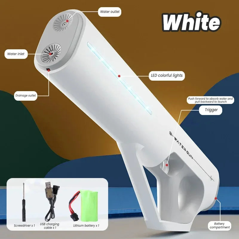 Hot Selling Dropshipping Electric Continuous Shooting Water Gun Toy Automatic Spray Outdoor Pool Summer Toy for Kids Adult Gift