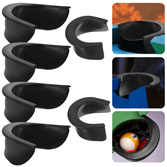 6pcs Billiard Pool Table Hole Pocket Rubber Liners Set Pool Table Pocket Liners Billiard Pocket Hole Liners Snooker Accessories