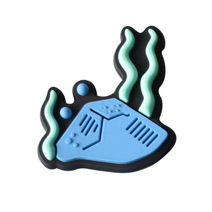 100Pcs Bulk Shoe Charms for Crocs Accessories Seagrass Shoes Charm for Croc Decorations Pins Men Jeans Woman Clogs Clips Badges