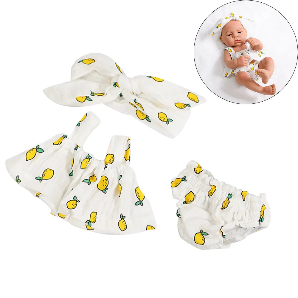 Doll Clothes Dress Jumpsuit Vest for 40cm New Baby Reborn American Doll Baby Girl DIY Clothes Toys for 16 Inch Dolls