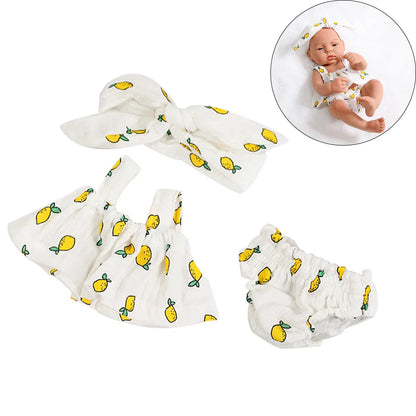 Doll Clothes Dress Jumpsuit Vest for 40cm New Baby Reborn American Doll Baby Girl DIY Clothes Toys for 16 Inch Dolls