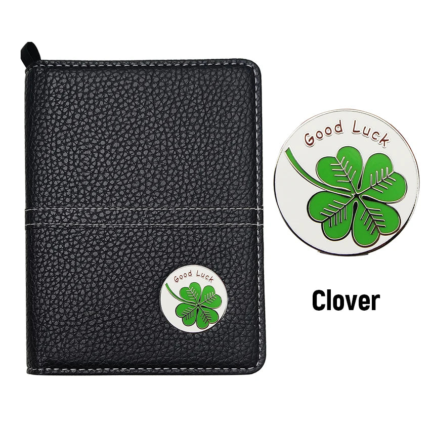 1 Set Golf Scorecard Holder Golf Score Card Wallet With Card Slot and Pencil Loop and Golf Marker Golf Accessories for Golfers