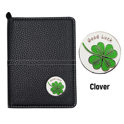 1 Set Golf Scorecard Holder Golf Score Card Wallet With Card Slot and Pencil Loop and Golf Marker Golf Accessories for Golfers