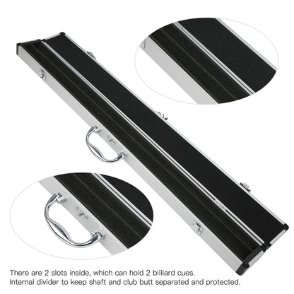 1/2 Snooker Pool Cue Case Soft Foam Lining Carrying Storage Holder Protection Billiard Accessory