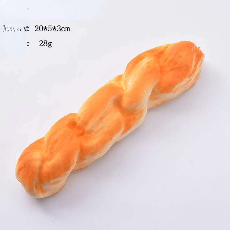 Creative Simulation Bread Toast Donuts  Squeeze Stress Relief Toys Spoof Artificial Bread Simulation Food Desktop Decoration