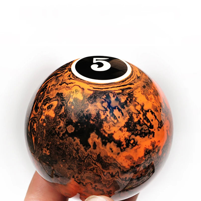 5.72cm Marble Texture Billiard Balls Set, 16pcs Resin Pool Table Balls, Standard International 2.25" Balls for Game Rooms Clubs