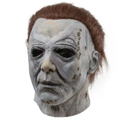 Halloween Ghost Scary Mask Movie Latex Mask Michael Myers Head Mask Masquerade Dressing Up for Halloween Party Cosplay Props