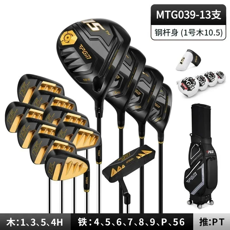 PGM Golf Club Full Set Men's Professional Set Titanium Alloy 1 Wood Mitsubishi Body