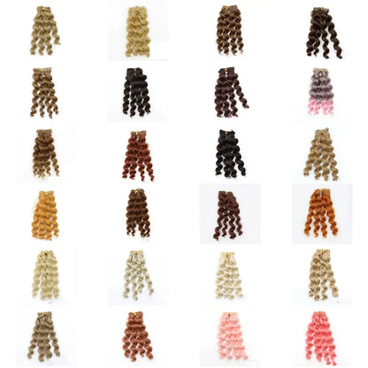 Doll Hair Msiredoll Bjd Wig Curly Doll Hair Toy for Kid Doll Hair Wig BJD Wigs DIY Toy BJD Curly Doll Hair