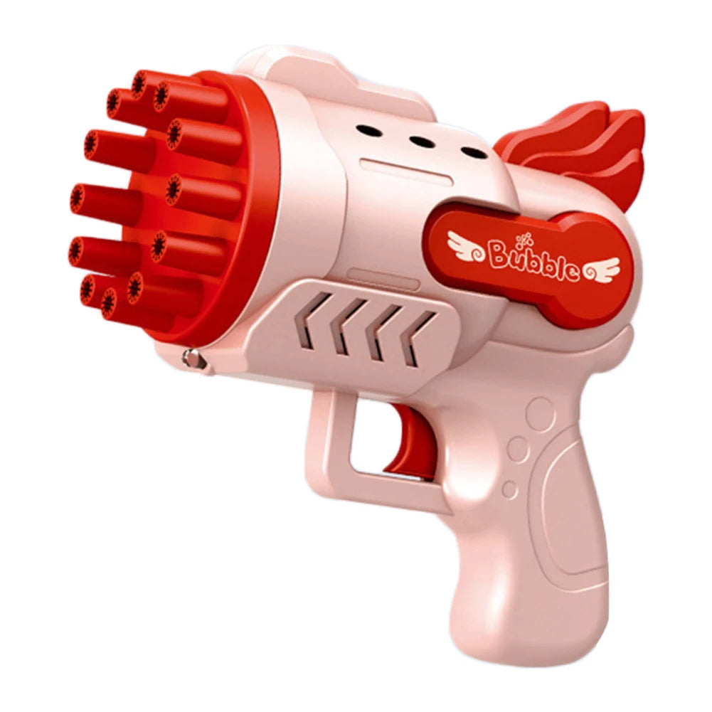 Bubble Gun 29 Holes Electric Automatic Summer Soap Water Bubble Machine 2-In-1 for Children Gift Toys