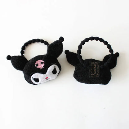 Sanrio Kawaii Cinnamoroll Fashion Cute Trendy Hair Rope Rubber Bands Scrunchie Headband Elastic Hair Bands Plush Hair Circle