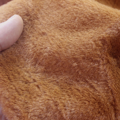 DIY 5MM Plush Fabric Encryption Thickening Fabric Solid Solf Atrtificial Fur Patchwork Bags Doll Clothing Decoration Material