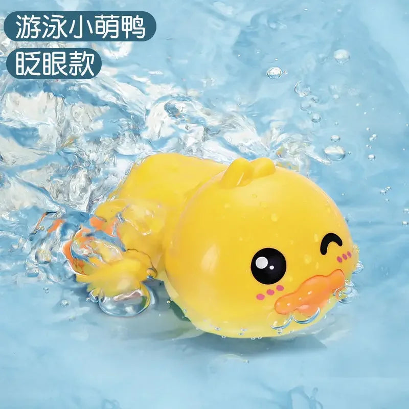 Summer Bath Toys Kids Swimming Clockwork Dolls Play Water Baby Bathing Cute Funny Children Bathroom Shower Bathtub Animals Toy