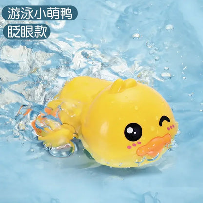 Summer Bath Toys Kids Swimming Clockwork Dolls Play Water Baby Bathing Cute Funny Children Bathroom Shower Bathtub Animals Toy