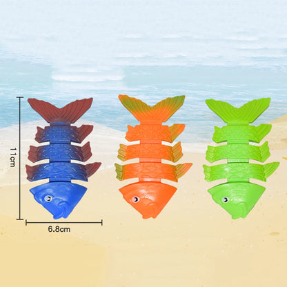 3/4Pcs Diving Game Toys Set Swimming Pool Throwing Toy Dive Swim Rings Circle Underwater Kids Summer Gift Beach Pool Accessories