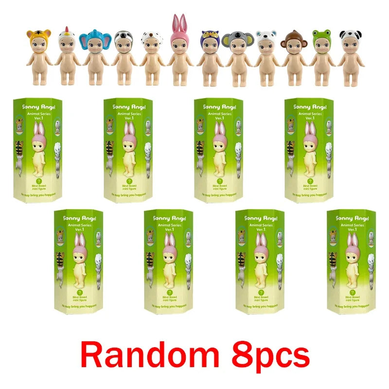 Sonny Angel Blind Box Animal Angel Series Anime Character Mini Doll Toy Cute Decoration Kids Surprise Birthday New Year Gifts