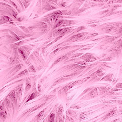 25*25Cm Faux Fur Fabric Square Artificial Fur Long Pile Plush Fabric for DIY Chair Cushion Crafts Dolls Beard Hair Decoration