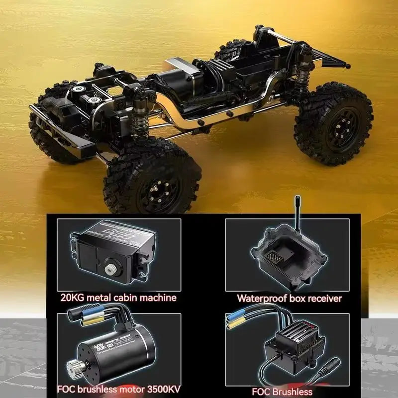 MJX Westward H12y+/H12p 1:12 Scale Remote Control Off-Road Climbing Vehicle Brushless Motor RC Car Model Toy Gift