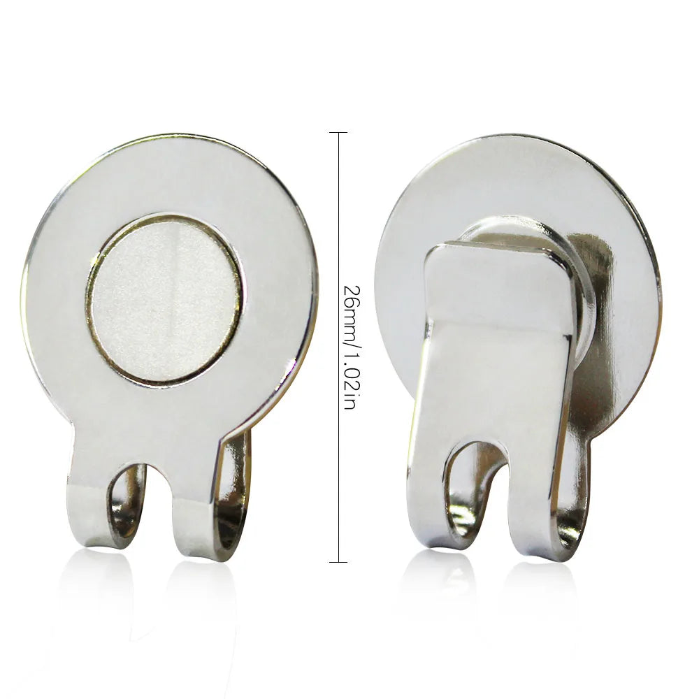10 Pcs Golf Hat Clip Magnetic Metal Golf Cap Clips Golf Accessories for Golf Ball Mark Marker Drop Ship