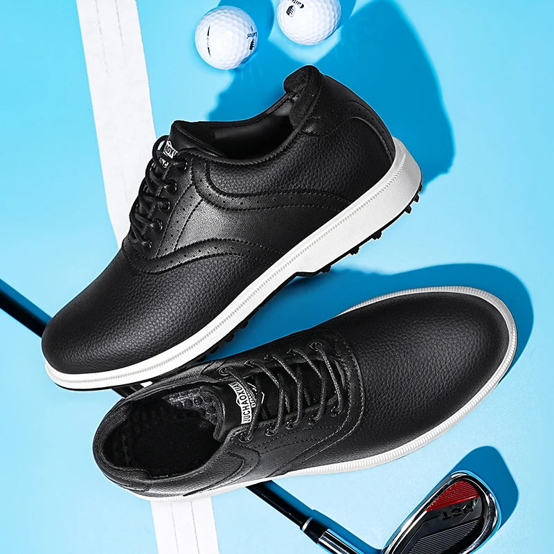 Waterproof Golf Shoes Men's Golf Sports Shoes Outdoor Golf Shoes Non-Slip Women's Large Size Walking Sports Shoes Size 39-47