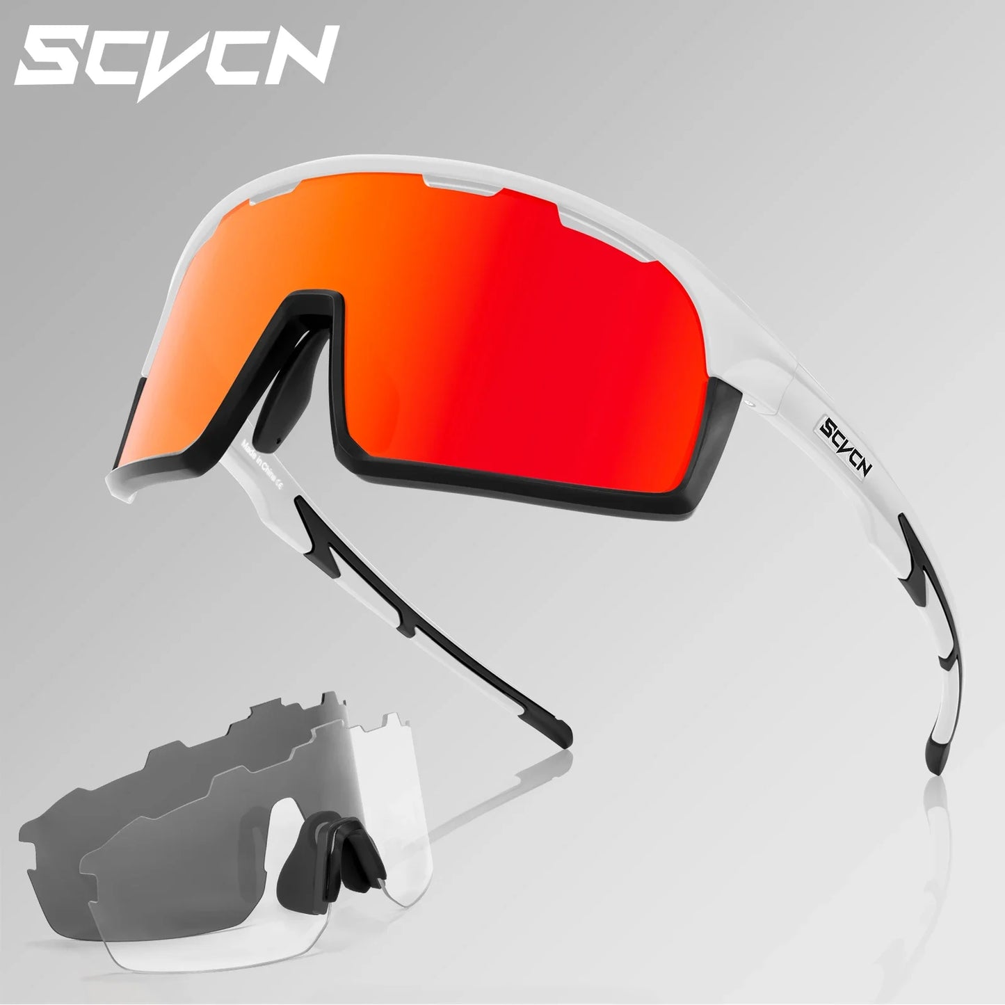 Scvcn-Cycling Sunglasses for Men and Women, UV400 Glasses, MTB Sunglasses, Sports Eyewear, Woman Goggles, Bicycle Eyewear, 2024