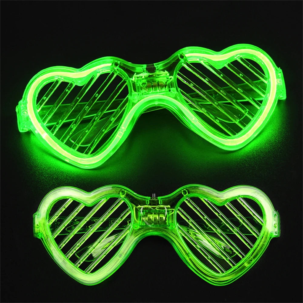 Sense of Future Science Technology LED Luminous Glasses Ins Popular Punk Goggles Party Christmas Colorful Light Shades Decor
