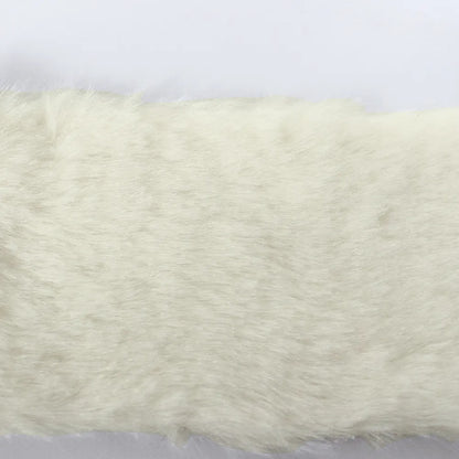 7MM Plush Fabric Fabric Pure Color Solf Atrtificial Rabbit Fur Doll Clothing Pillow DIY Decoration Material