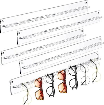 Storage Eyewear Display Hanger Rack Jewelry Shelf Acrylic Eyeglasses Holder Wall Mounted Sunglasses Organizer