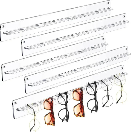 Storage Eyewear Display Hanger Rack Jewelry Shelf Acrylic Eyeglasses Holder Wall Mounted Sunglasses Organizer