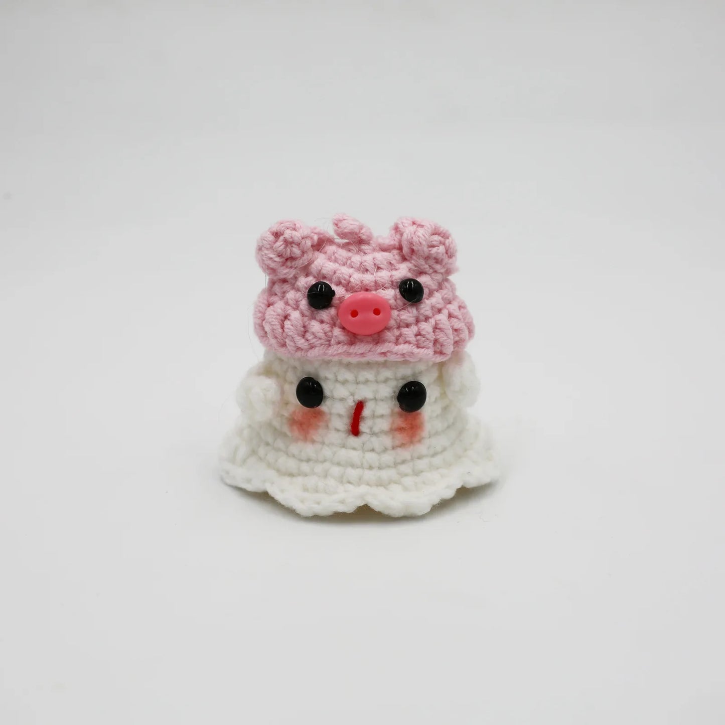 Halloween Home Decoration Handmade Knitted Witch Ghost Doll Ornament  Cute Pumpkin Ghost Keychain for Bag Pendant Christmas Gift