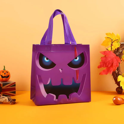 4/8/12 Pcs Non-Woven Pumpkin Ghost Handbag for Halloween Ghost Festival Prank Party Candy Gift Storage Packaging Supplies