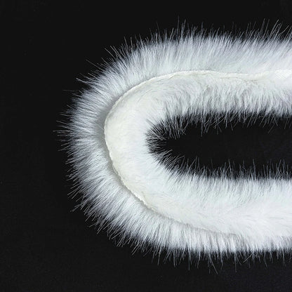 1M Faux Fur Ribbon Tapes DIY Apparel Sewing Fluffy Trim Trimming Fabric Sewing Costume White Plush Fur Coat Garment Decoration