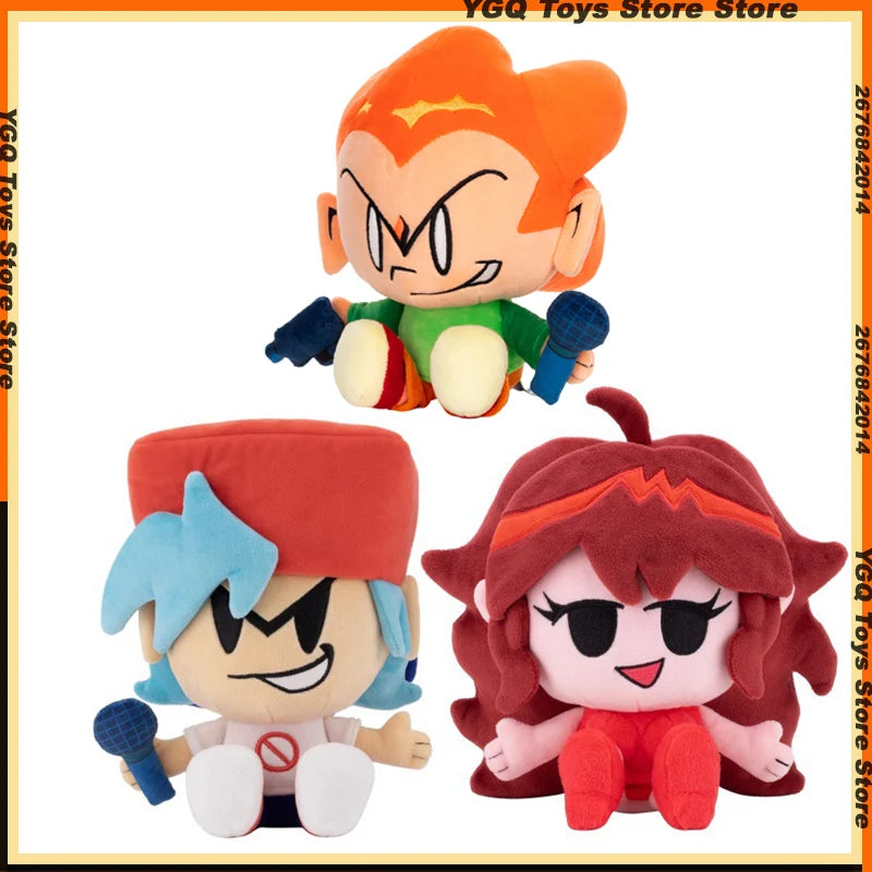 New in Stock FNF Friday Night Girlfriend Boyfriend Nene Pico Darnell Plush Doll Cotton Anime Toy Halloween Christmas Gift