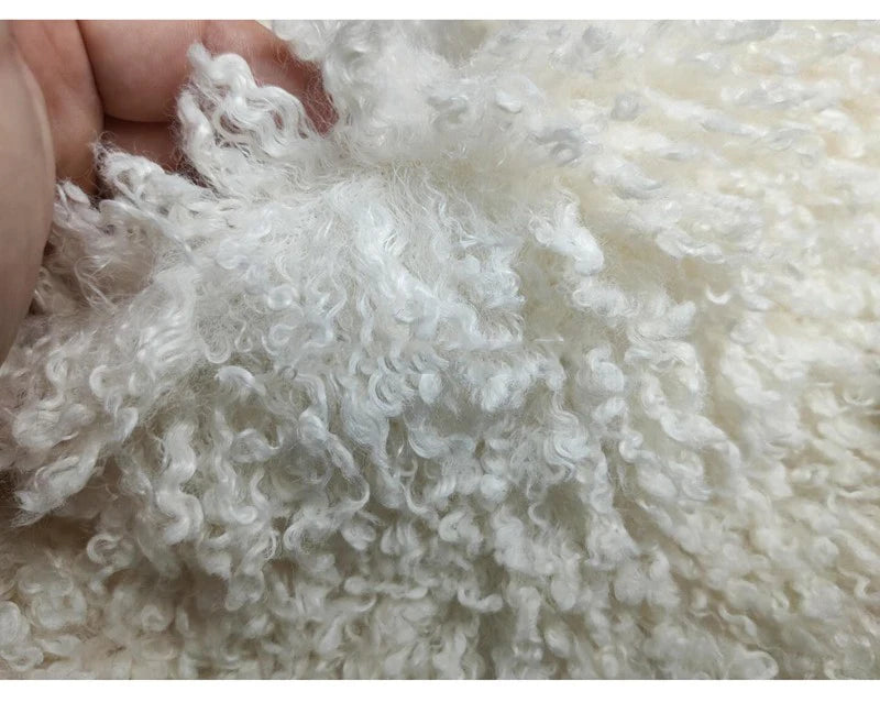 Purple 2cm Long Hair Imitation Beach Wool Small Curly Lamb Volume Plush Garment Fur Fabric Newborn Baby Photography Props