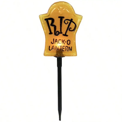 3-Pack Artificial Tombstone Decorations - Halloween Cemetery Grave Stones With Realistic Details, Weather-Resistant Outdoor