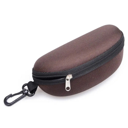 KLASSNUM Portable EVA Glasses Case With Carabiner Hook Colorful Sunglasses Hard Case Zipper Eyeglasses Protector Box Holder New