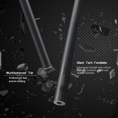 FURY AF Series Billiard Pool Cue Carbon Fiber Pool Cue 3/8*10 Pin Joint 12.5mm Tip Black Technology Carbon Pool Billiards