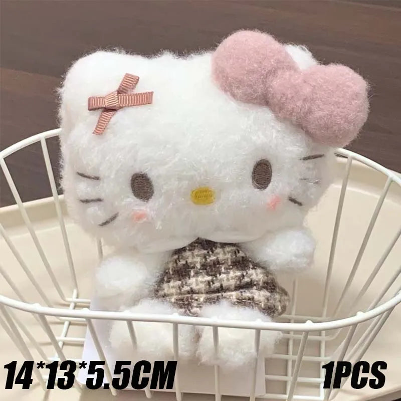 Hello Kitty Novelty Alternative Halloween Creative Plush Toy Scary Style Friend Gift Clown Plush Doll Kawaii Stitch Plush