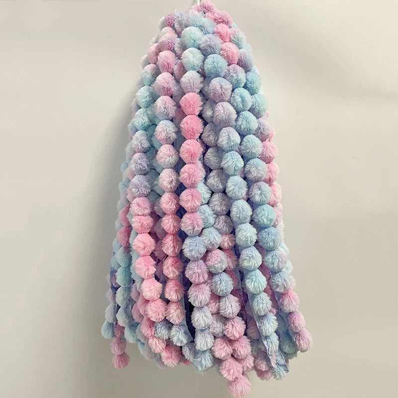 1m Faux Rabbit Fur Hairball Ribbon DIY Apparel Sewing Fluffy Trim Fabric Sewing for Quilt Clothing Christmas Apparel Decoration
