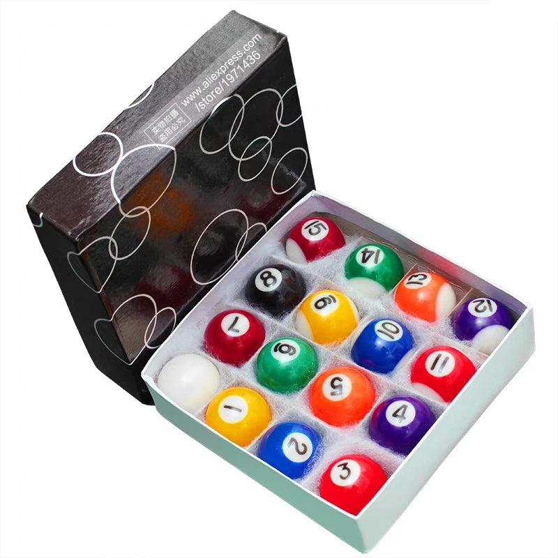 American Billiard Table Balls 16pcs 25mm/32mm/38mm Professional Snooker Accessories Children Game Toy Kids Pool Cue Balls Set