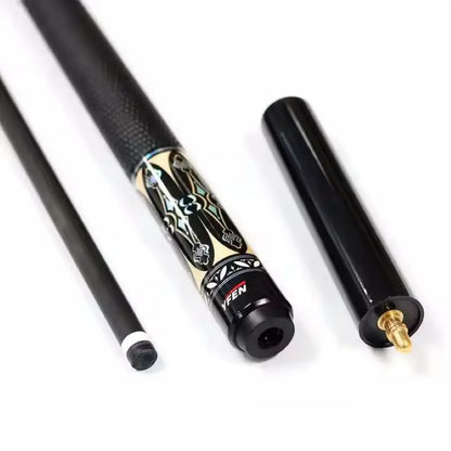 Superior Quality Yfen Handmade 1/2-Pc Carbon Fiber Shaft Maple Wood Butt Billiard Pool Cue 12.5mm Tip With Extension