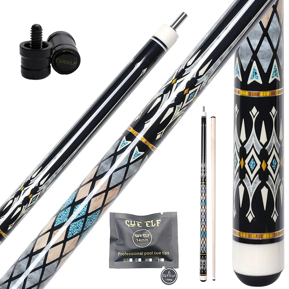Cue Stick, Maple Carom Billiard Cue, 12mm VP2 Joint, Indoor Durable Accessory for Billiards Sport, Game Entertainment
