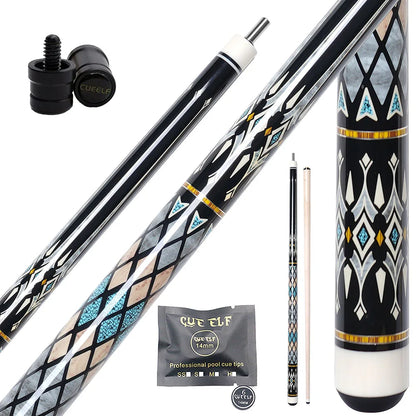 Cue Stick, Maple Carom Billiard Cue, 12mm VP2 Joint, Indoor Durable Accessory for Billiards Sport, Game Entertainment